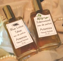 Artemisia Natural Perfume Blue Lotus Tabac & Edenwood fragrances