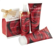 The Healing Garden Passion Rose scented body products