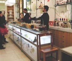 Fragrance counter at Barneys New York