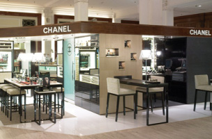 Chanel counter at Saks