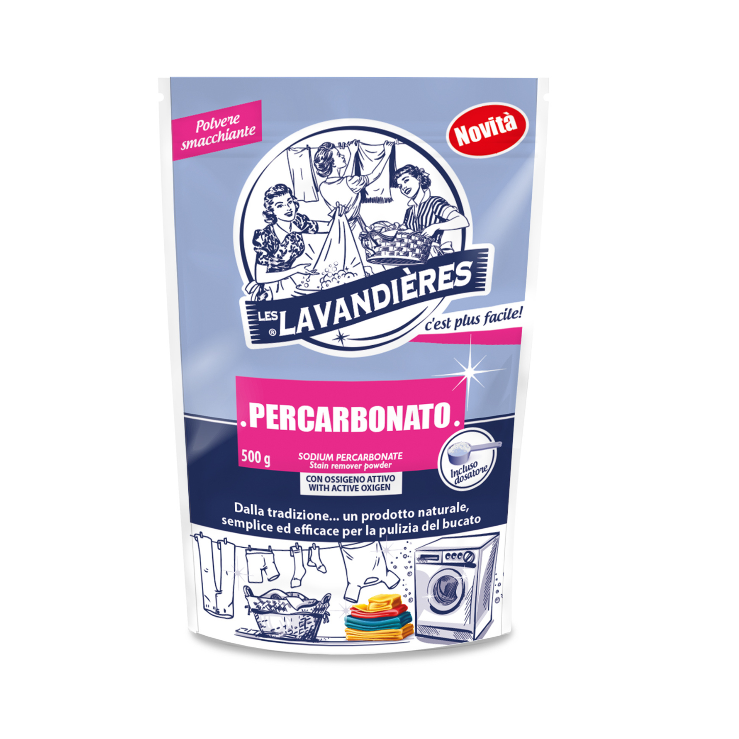 Smacchiatore Percarbonato Ossigeno Attivo - Les Lavandières - 500g