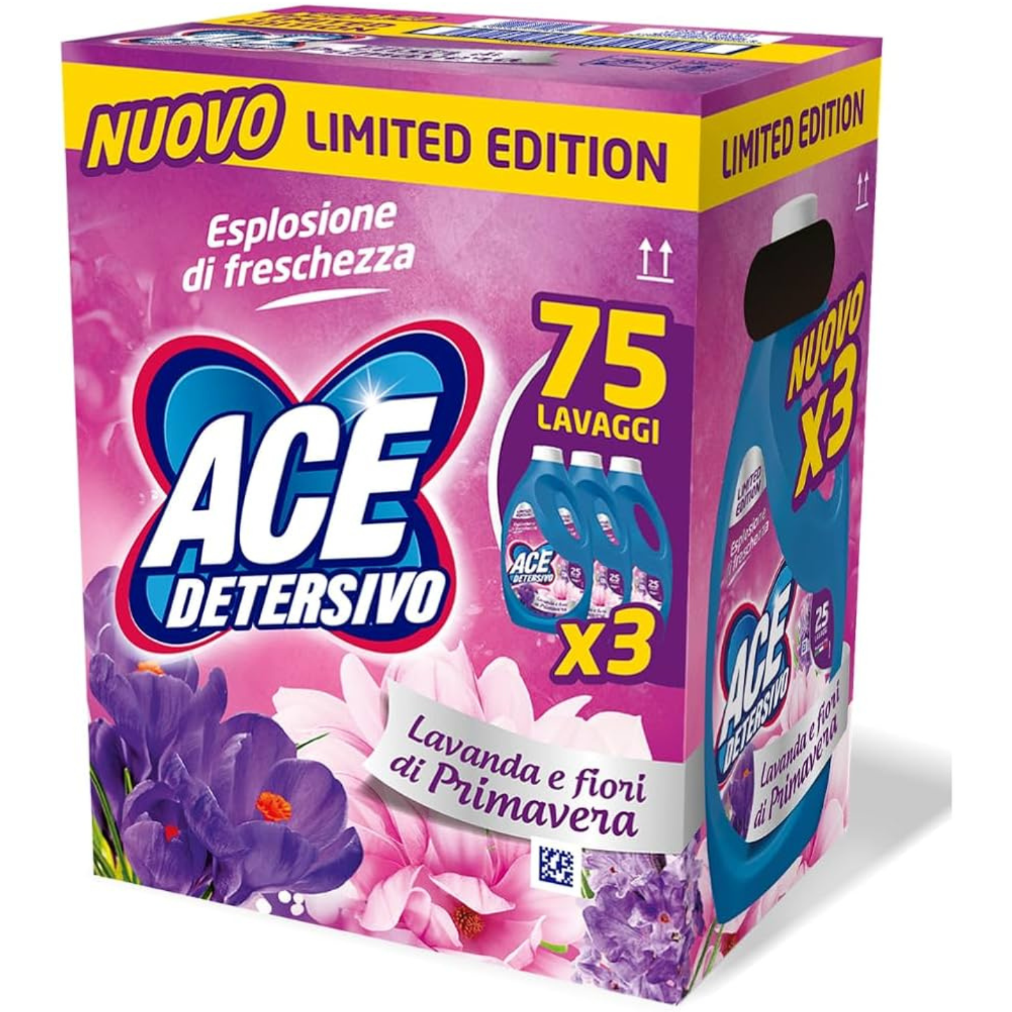 Detersivo Lavatrice - Ace - Edizione Limitata: Lavanda e Fiori di Primavera - x3PZ - 75lav