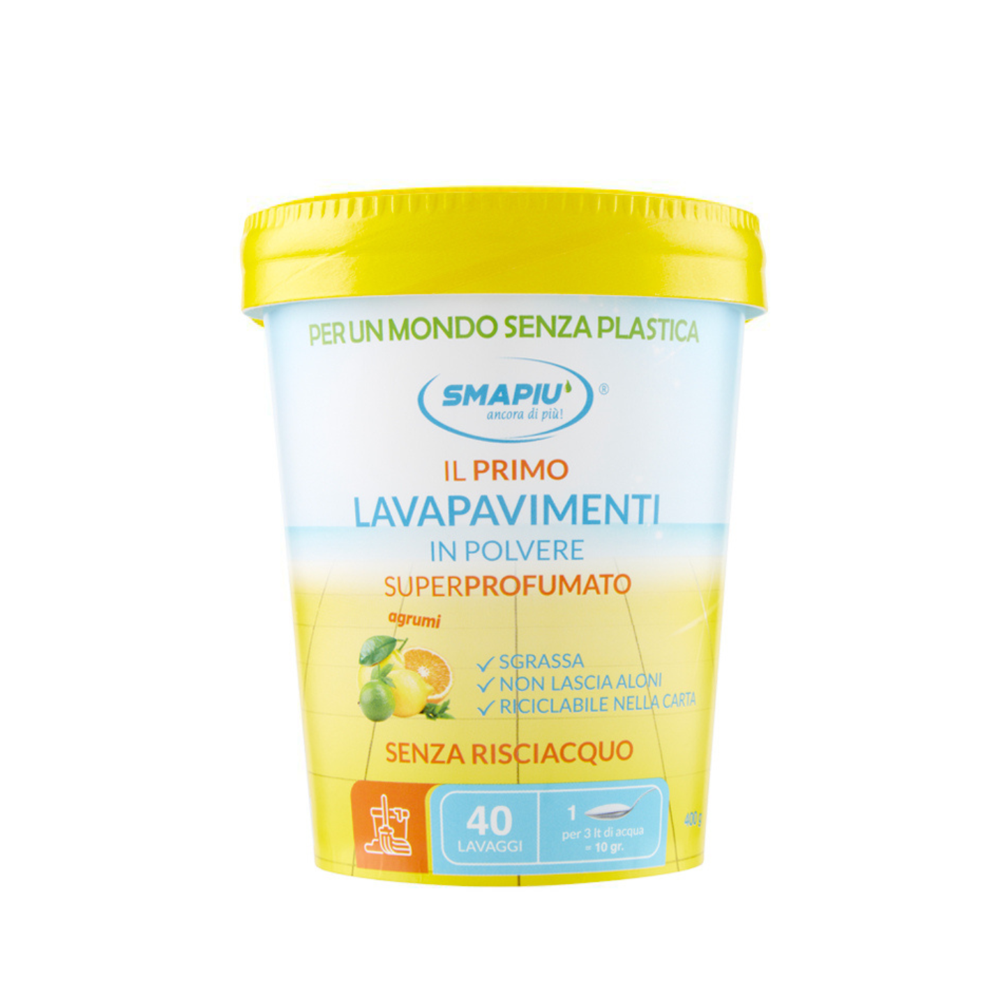 Lavapavimenti in Polvere - Smapiù - 40 LAV - Varie Fragranze