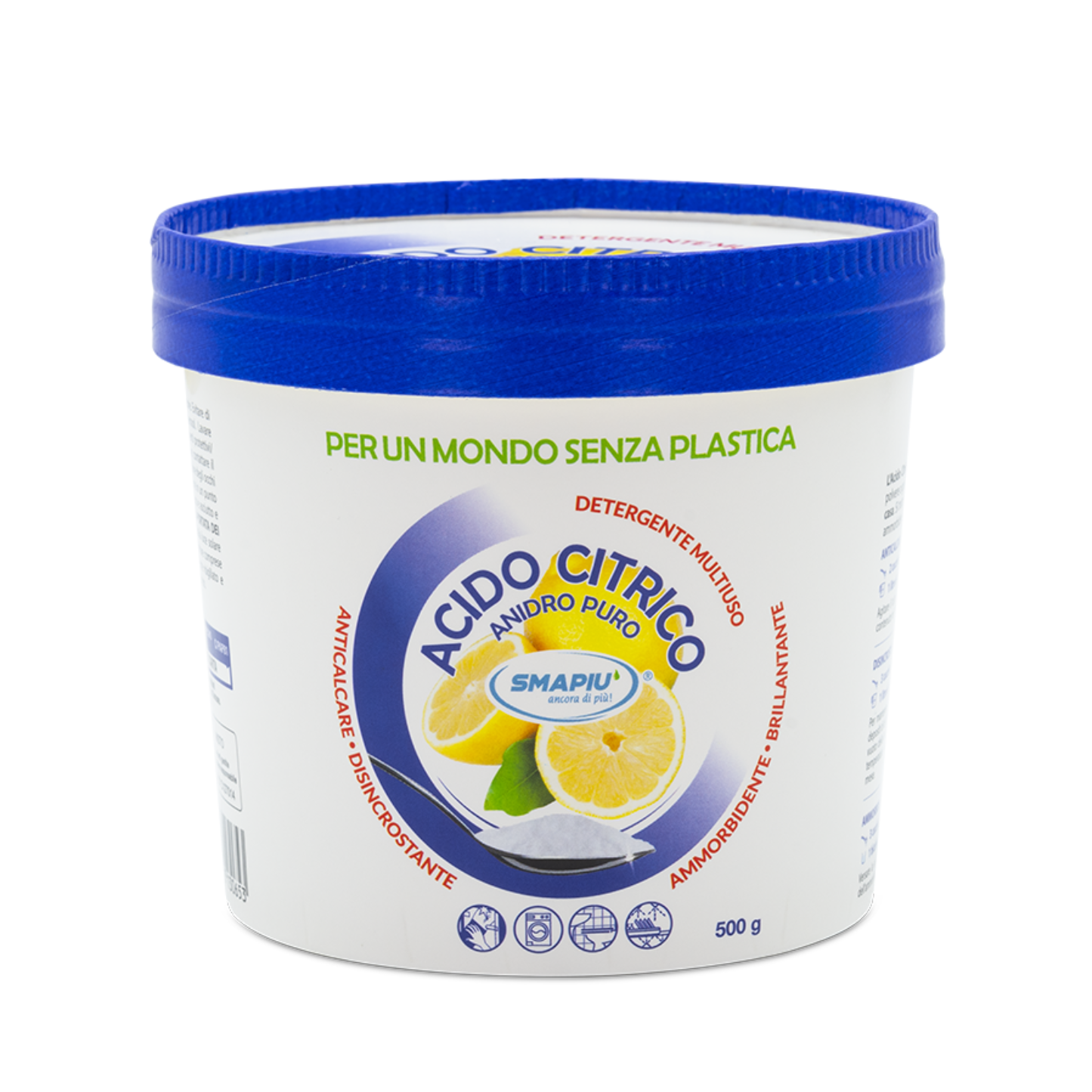 Detergente Multiuso - Acido Citrico - Smapiù - 500g