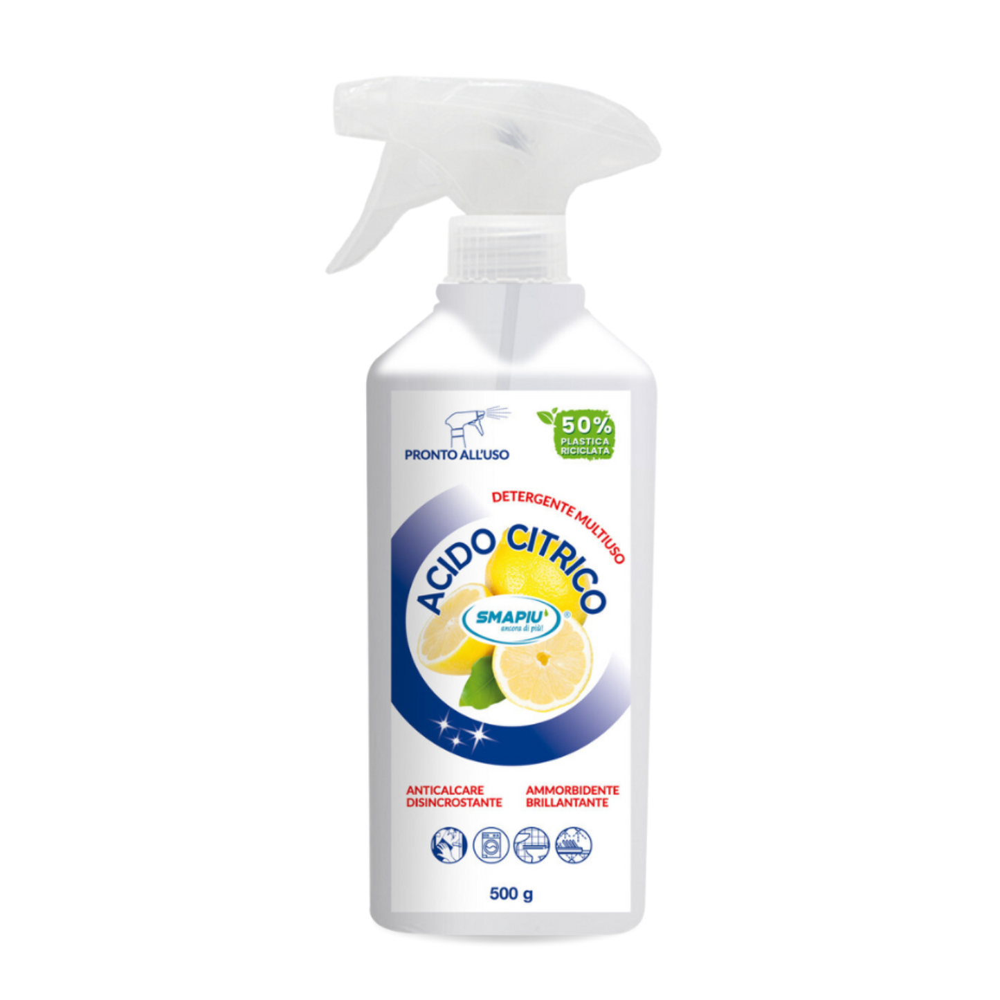 Detergente Multiuso Spray - Acido Citrico - Smapiù - 500ml