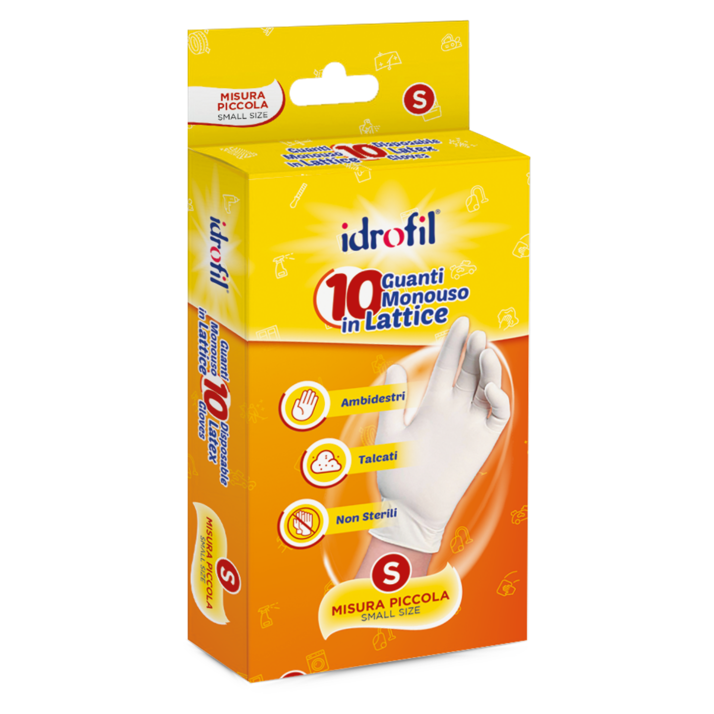 Guanti Monouso Lattice - Idrofil - 10pz - Varie Misure