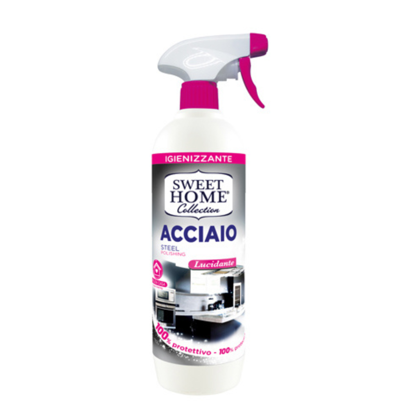 Spray Lucidante Professionale Acciaio - Sweethome - 650ml