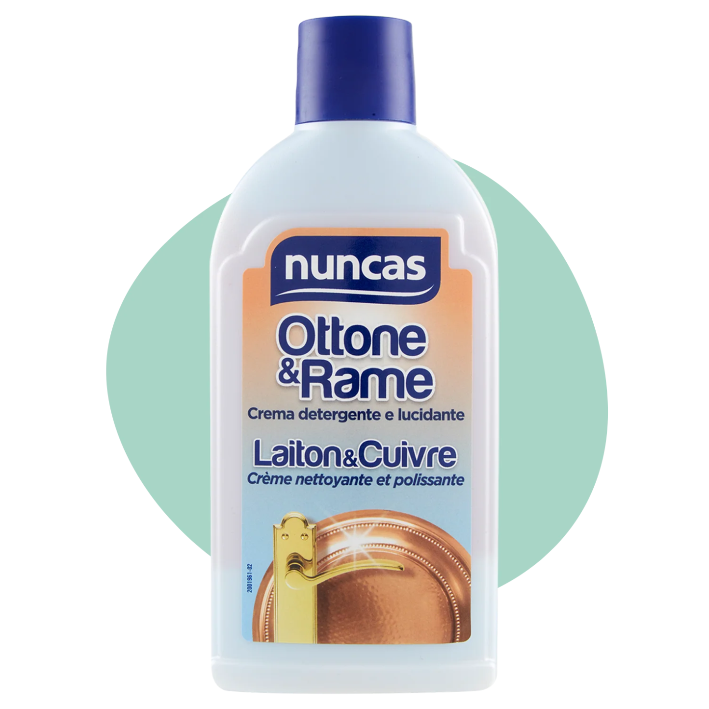 Crema Detergente e Lucidante Ottone e Rame - Nuncas - 250ml