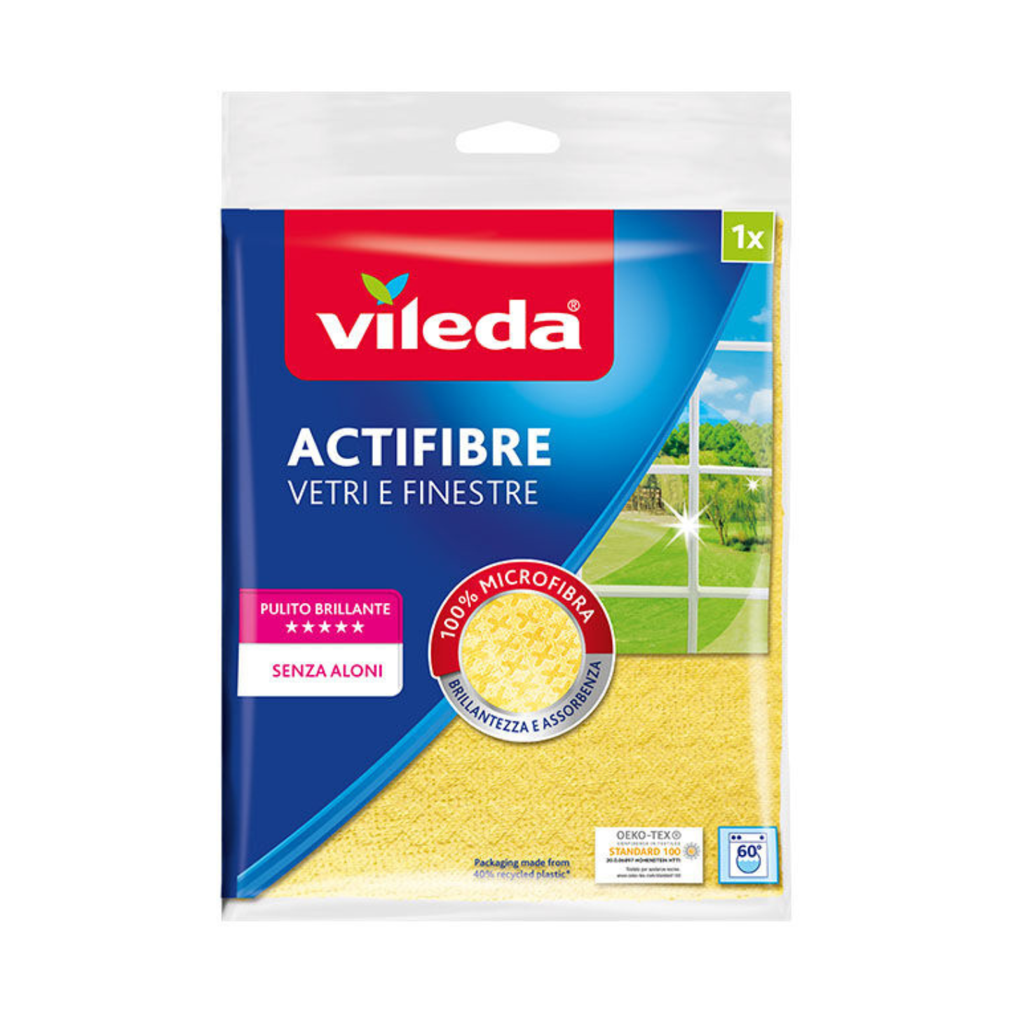Panno Actifibre Vetri e Finestre - Vileda - 32x34,5