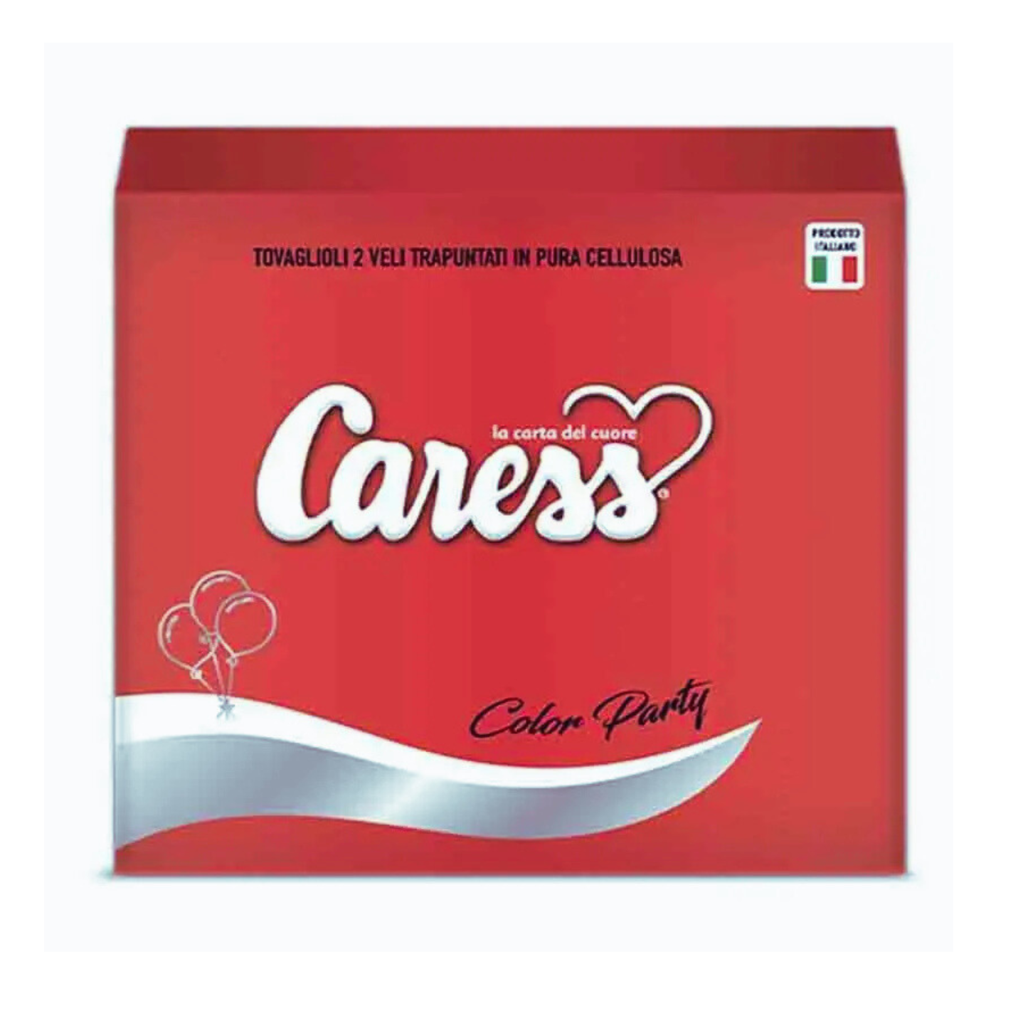 Tovaglioli Doppio Velo Rossi - Caress - 25pz