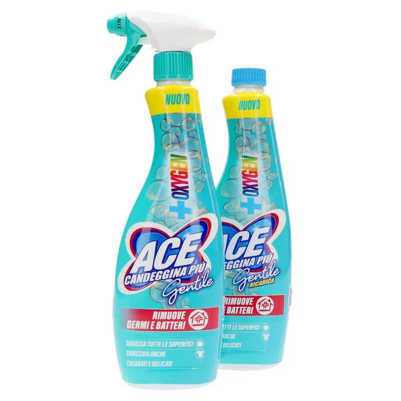 Candeggina Spray + Ricarica - Ace Gentile - 650x2ml