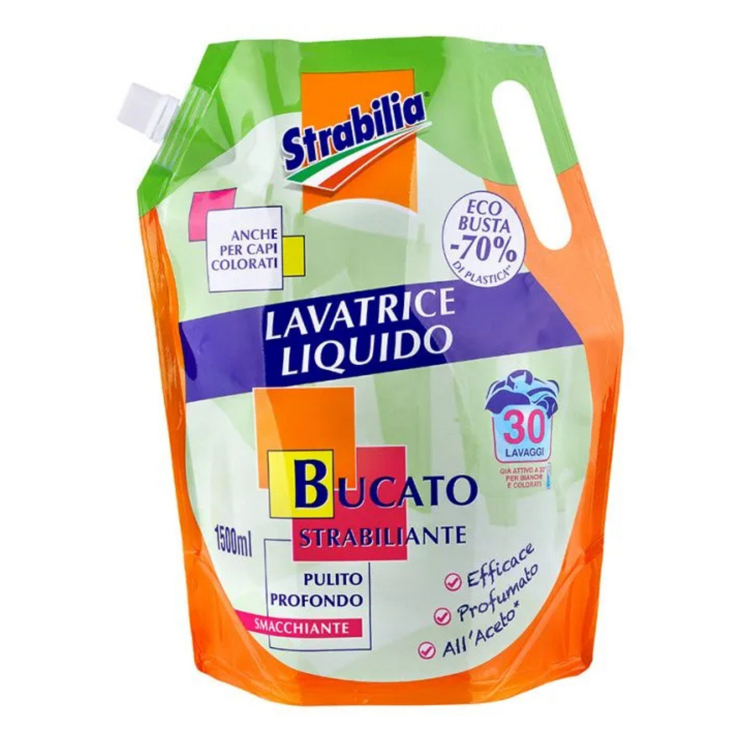 Detergente Lavatrice - Strabilia - 30 lav - 1,5LT