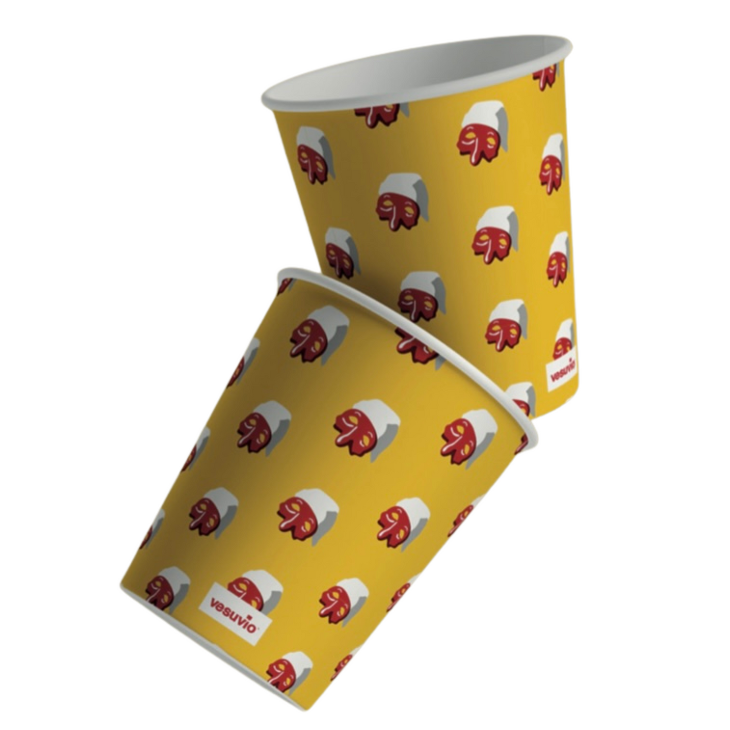 Bicchieri Caffè Monouso - Vesuvio - Napoli Iconica - 50pz - 75ml - Fantasie Assortite