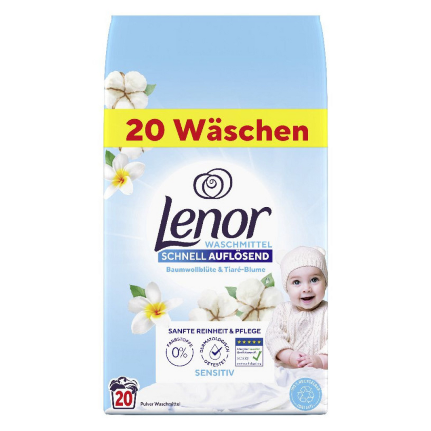 Detersivo Polvere Lavatrice - Lenor - 20lav - 1,2KG - Varie Fragranze