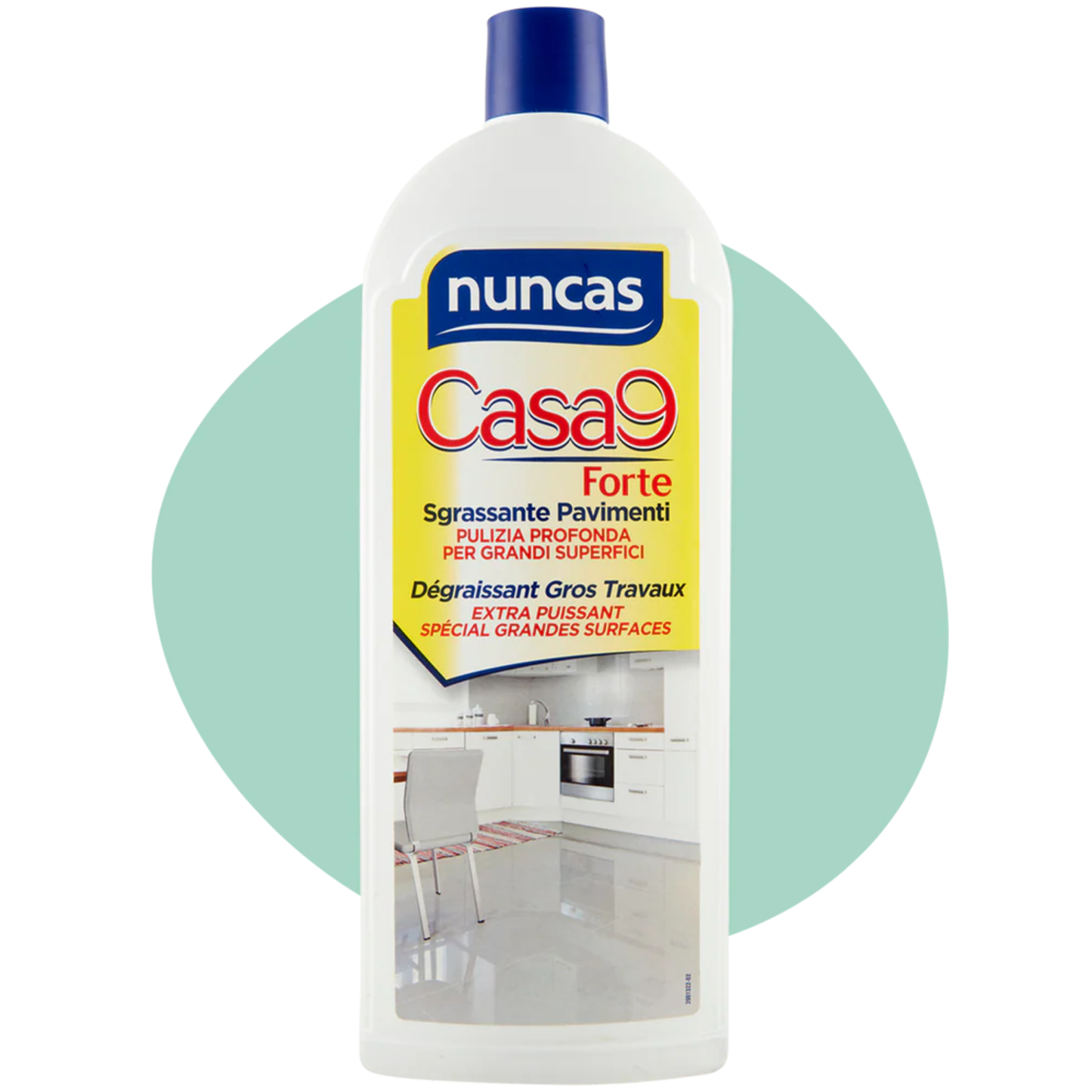 Detergente Sgrassante Pavimenti - Nuncas - Casa9 Forte - 1lt