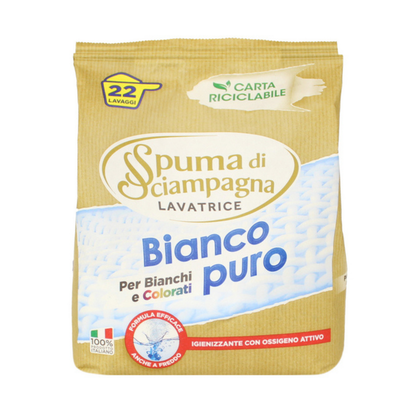 Detersivo in Polvere - Spuma di Sciampagna - 22 Lav - 990gr - Varie Fragranze