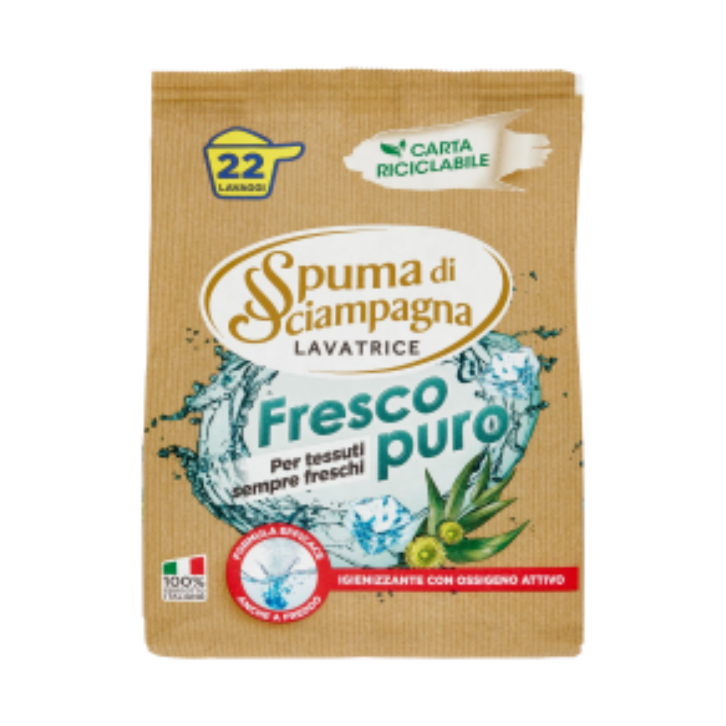 Detersivo in Polvere - Spuma di Sciampagna - 22 Lav - 990gr - Varie Fragranze