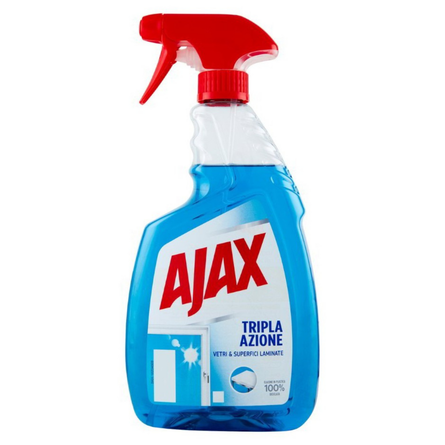 Detergente Vetri Spray - Ajax - 750ml - Tripla Azione:Vetri e Superfici Laminate