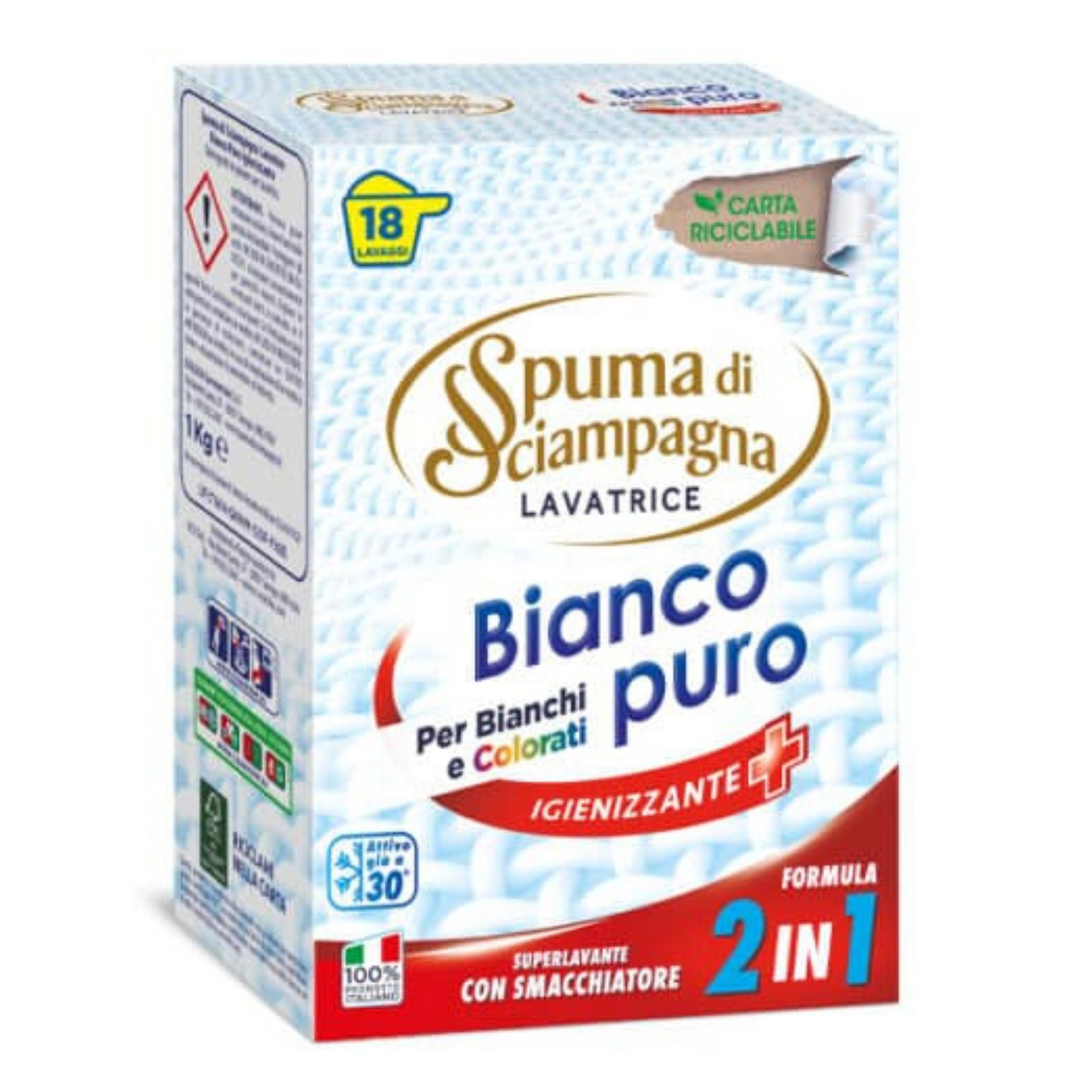 Detersivo Polvere - Spuma di Sciampagna - Bianco Puro - 1kg