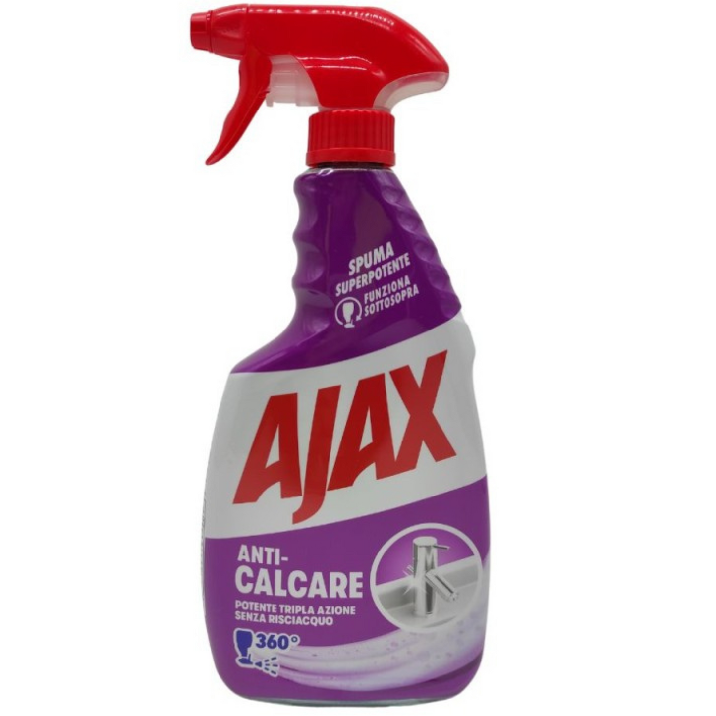 Spuma Anti-Calcare Spray - Ajax - 600ml - Funziona Sottosopra