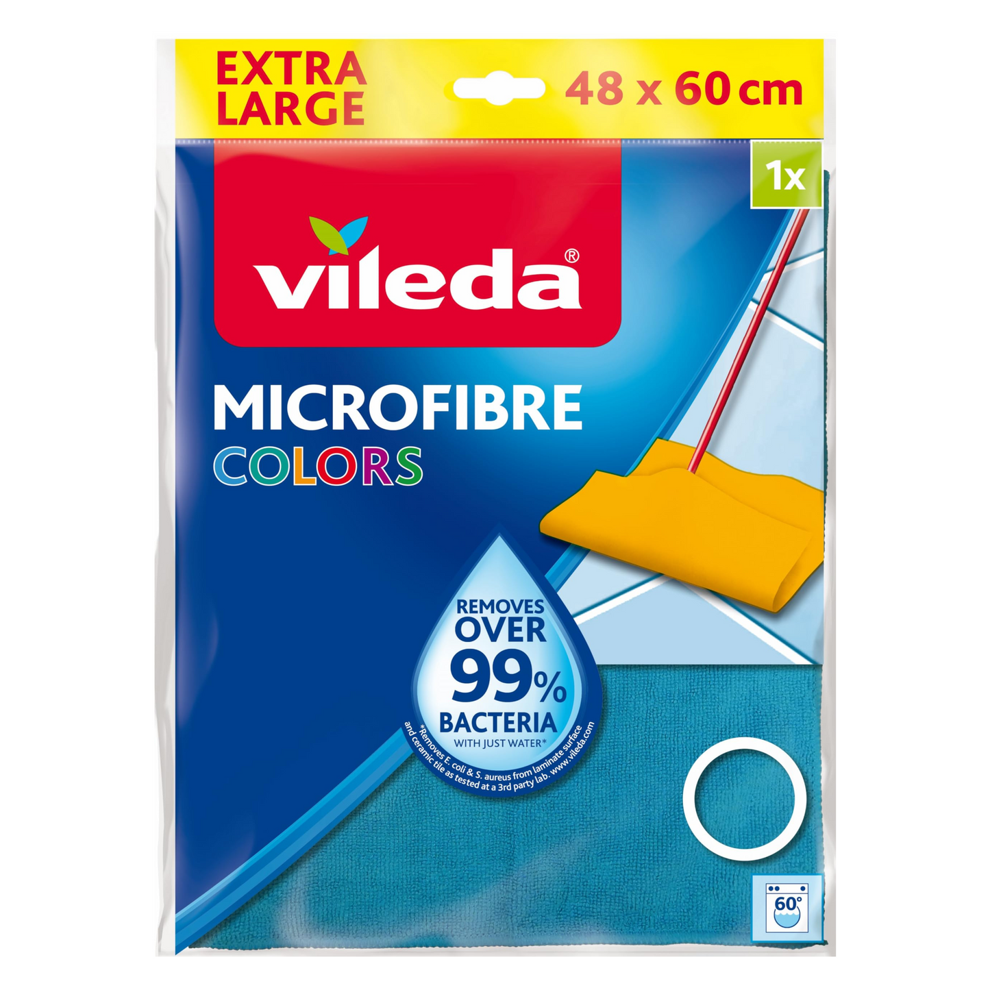 Panno Microfibra Pavimenti - Vileda Colors - 48x60cm