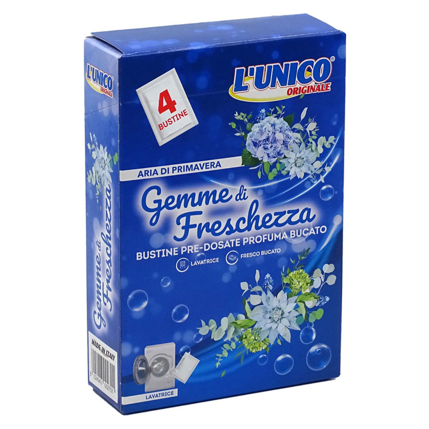 Bustine Pre Dosate Profuma Bucato - L'unico - Gemme di Freschezza - Varie Fragranze