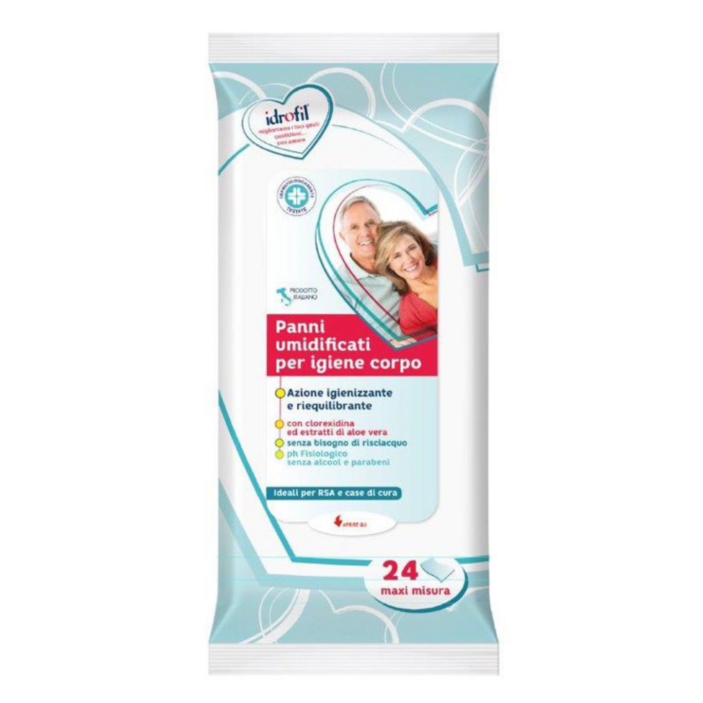 Panni Umidificati Igiene Corpo - Idrofil - 24pz