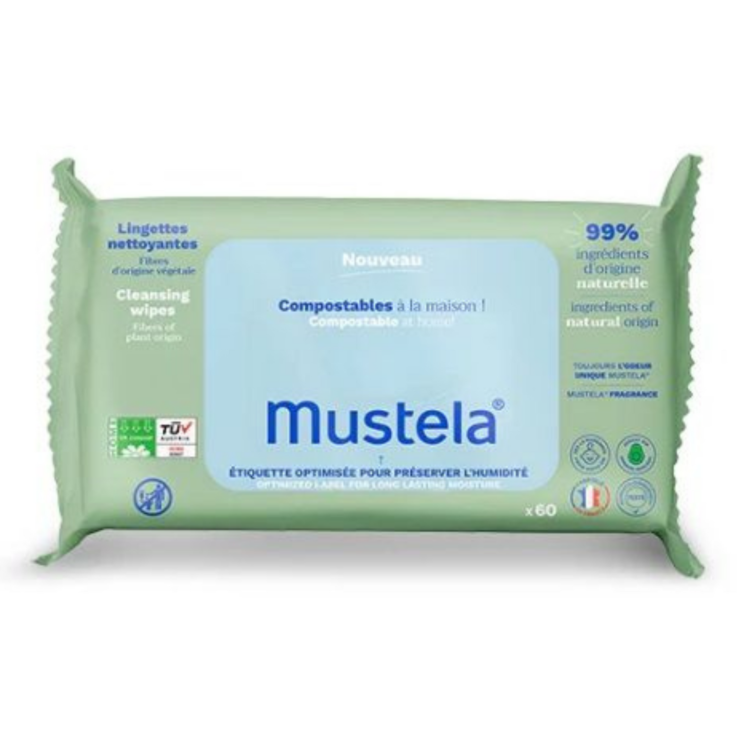 Salviettine Detergenti - Mustela - 60pz