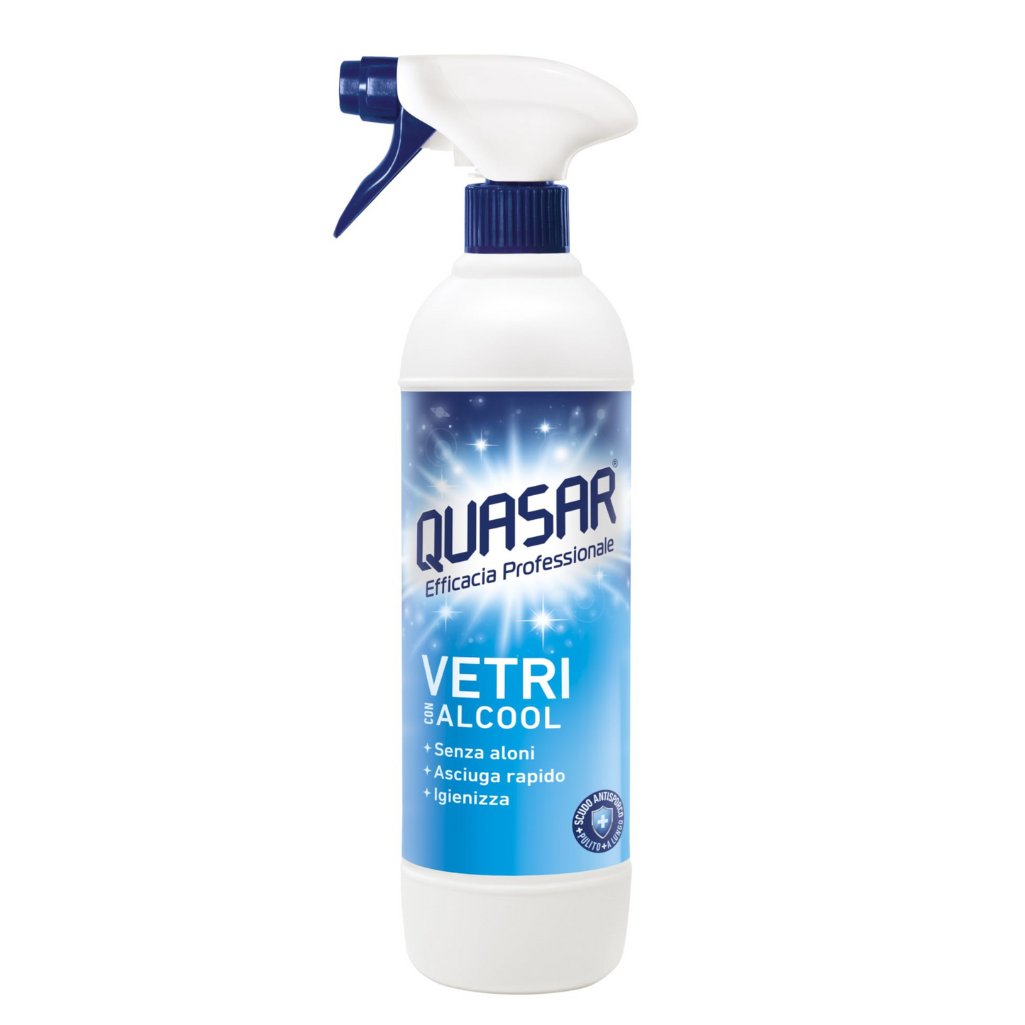 Detergente Vetri Spray - Quasar - con Alcool - 680ml