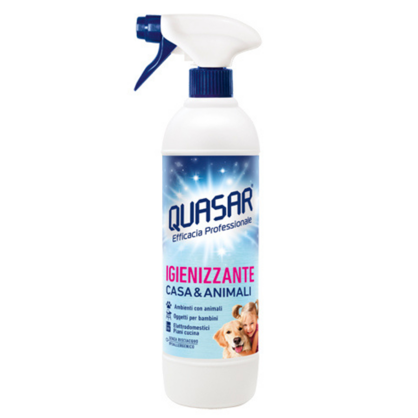 Detergente Spray Igienizzante Multiuso - Quasar - Casa e Animali - 580ml