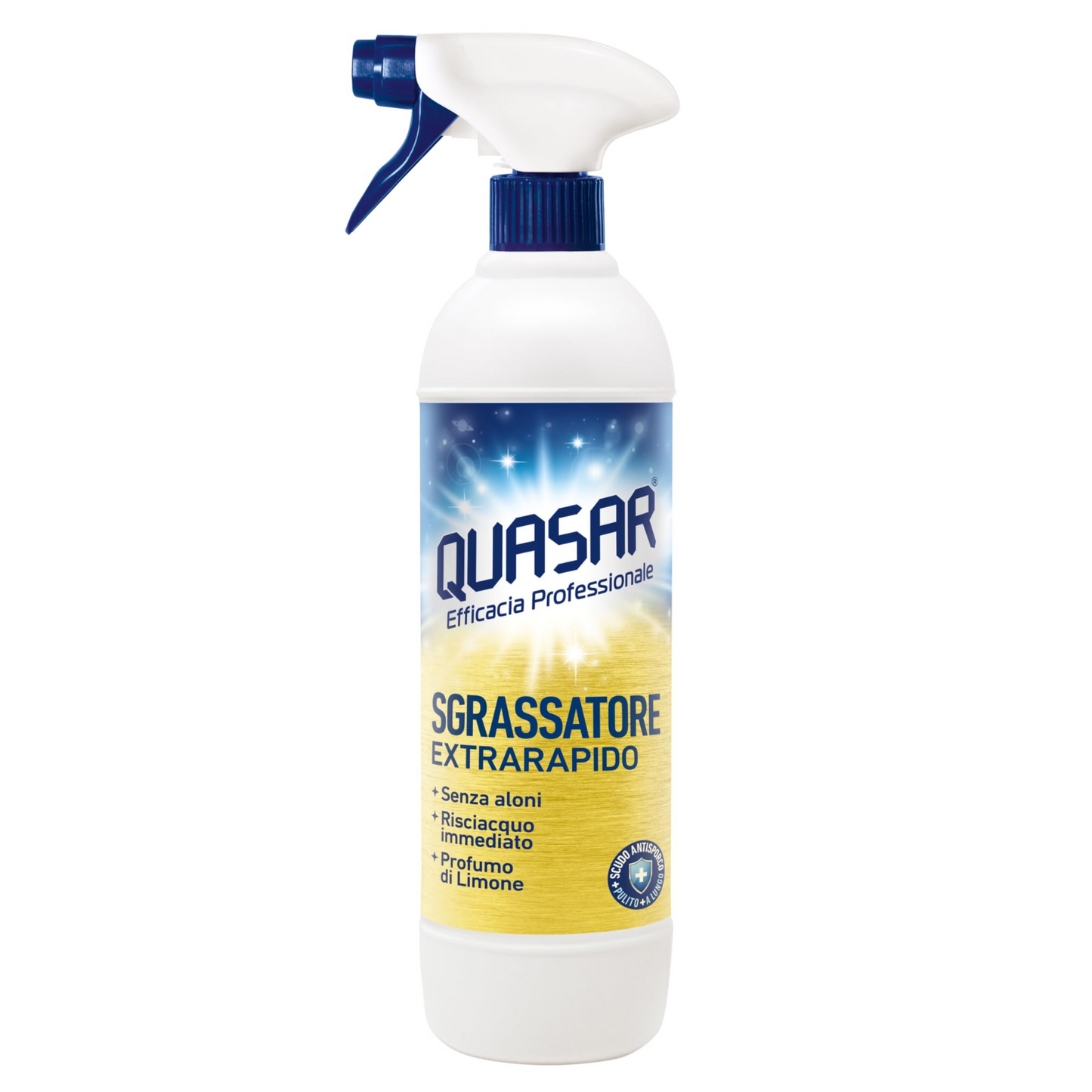 Sgrassatore Spray Extrarapido - Quasar - Profumo di Limone - 580ml