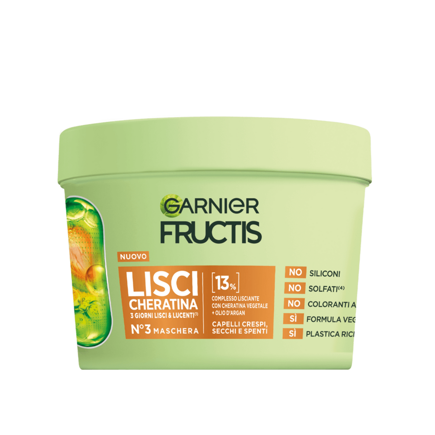 Maschera Capelli - Garnier Fructis - Lisci/Ricci - 370ml