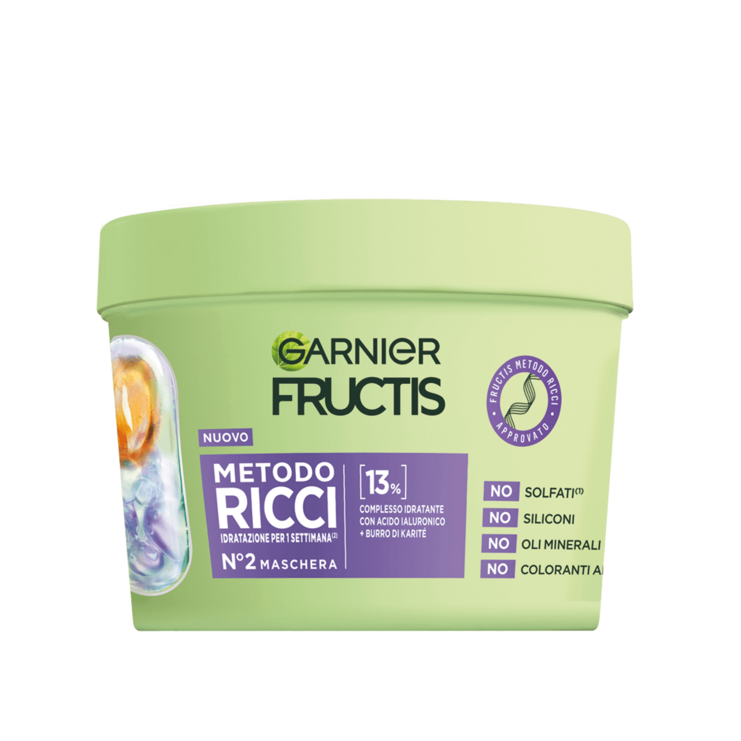 Maschera Capelli - Garnier Fructis - Lisci/Ricci - 370ml