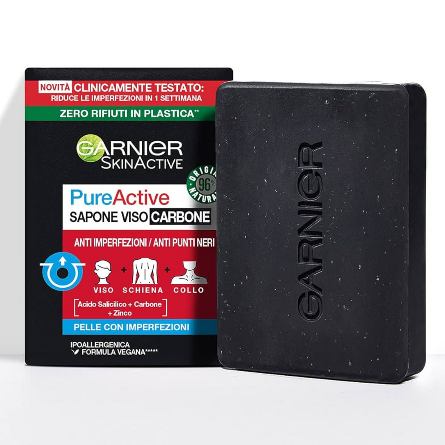 Sapone Viso e Corpo Carbone - Garnier Fructis - Anti Imperfezioni