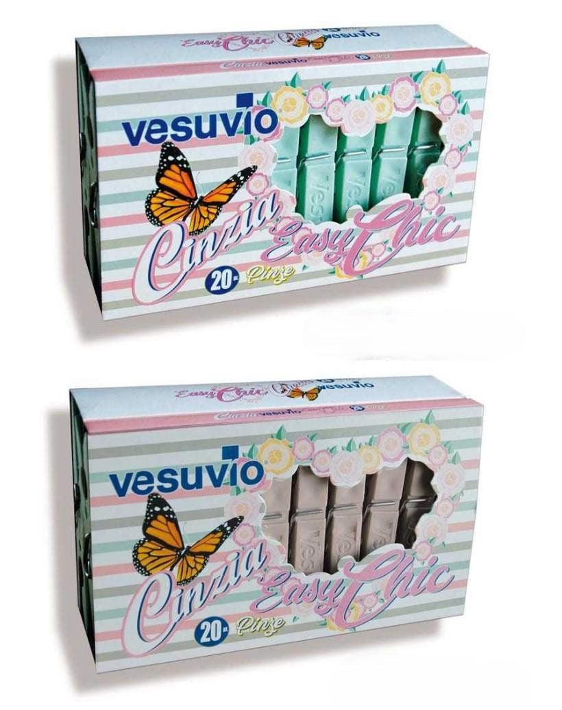 Pinze Bucato - Vesuvio - 20pz - Vari Colori