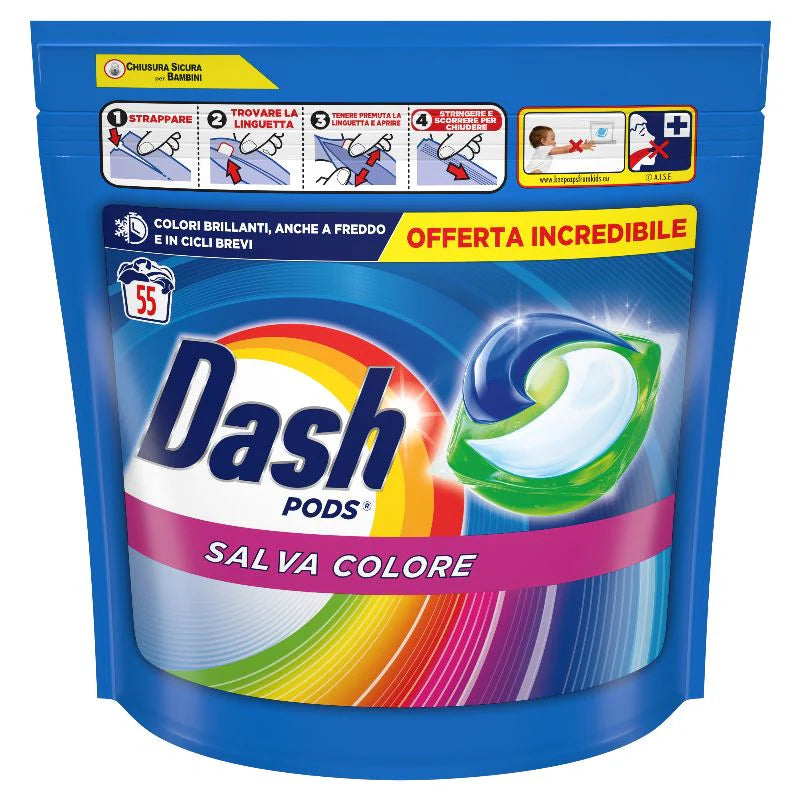 Ecodosi Pods Lavatrice - Dash - 55lav - Classico,Salvacolore