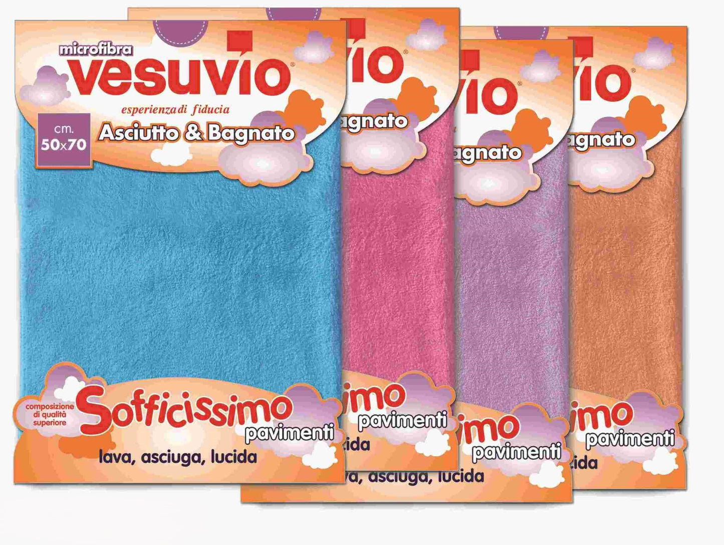 Panno Pavimenti Microfibra - Vesuvio Sofficissimo - 50x70