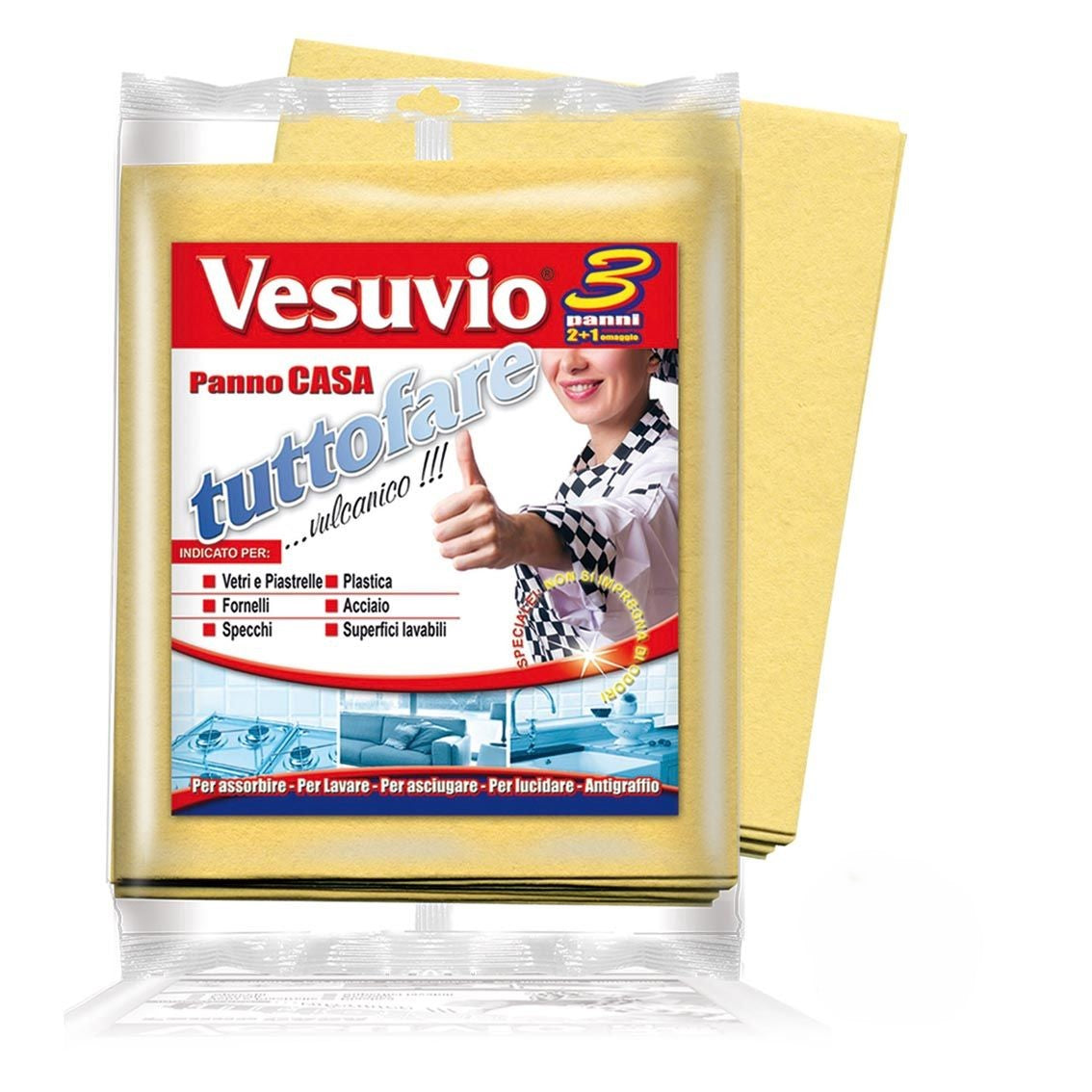 Panno Casa Multiuso - Vesuvio Tuttofare - 3pz - 40x45cm