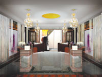 Interior of revamped Guerlain flagship store