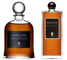 Serge Lutens Tubéreuse Criminelle, bell jar and export bottle