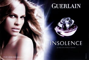 Guerlain Insolence advert with Hilary Swank