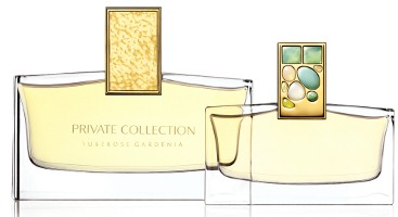 Estee Lauder Private Collection Tuberose Gardenia fragrance bottles