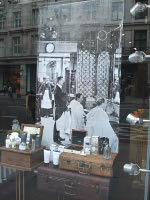 Penhaligon's on Regent Street, store window detail