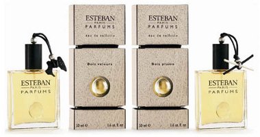 Esteban Bois Velours and Bois Plume fragrances