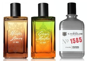 CO Bigelow Winter Lemon, Ginger Mentha & Elixir White fragrances