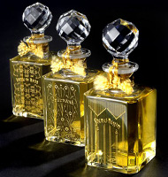 Grossmith Phul-Nana, Shem-el-Nessim and Hasu-no-Hana in Baccarat crystal