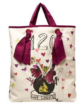 Lanvin tote bag w/ Arpege design