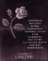 Vintage Lancome fragrance ad