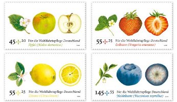 Fruit scented stamps, Germany