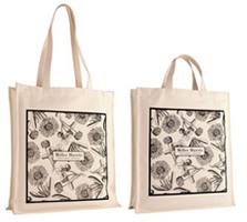 Miller Harris cotton canvas bags